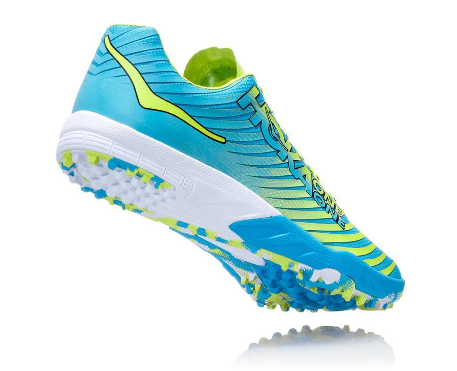 Zapatillas Atletismo Hoka One One Mujer - Evo Xc - Azules/Verde - SNT182945